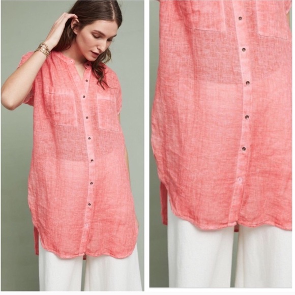 Anthropologie holding horses linen tunic S - Picture 1 of 7